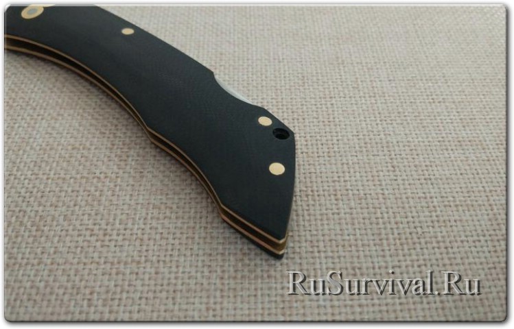 Джентльменский нож Brother 1501. Латунь и доработка напильником