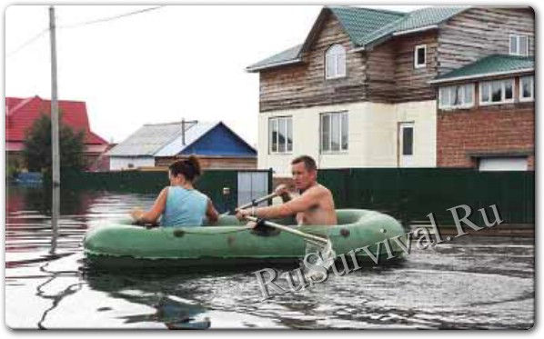 Выживание в России во время наводнения