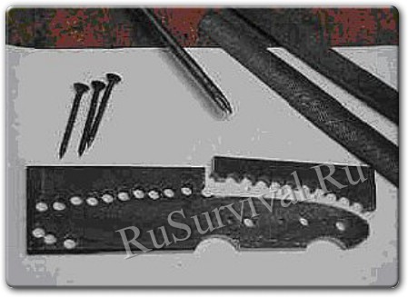 Метательный нож из напильника чертежи
